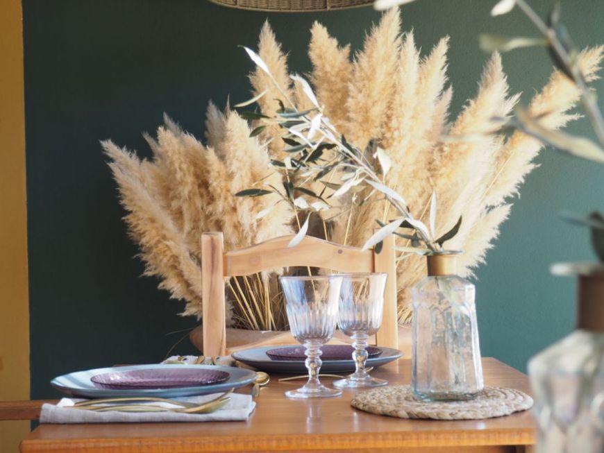 Detalle mesa vestida